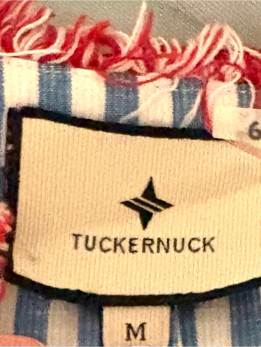 Tuckernuck Blue and Red Striped Tiered Mini Dress - Picture 2 of 7